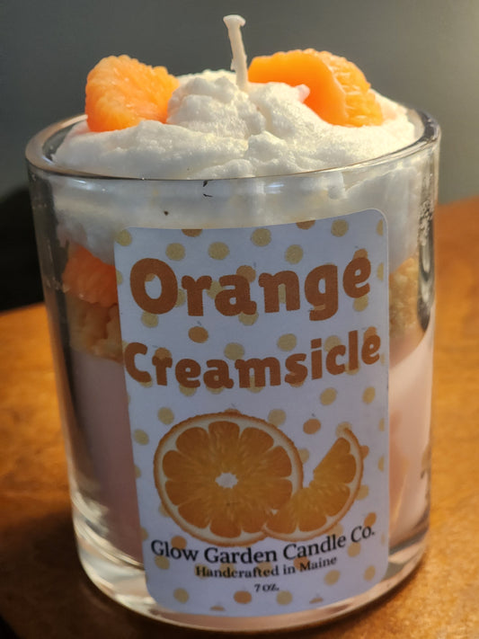 Orange Creamsicle Dessert Candle